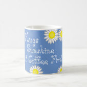Mug Bleu Jaune et Blanc Fun Daisy Dit (Centre)