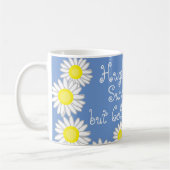 Mug Bleu Jaune et Blanc Fun Daisy Dit (Gauche)
