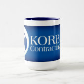 Mug bleu korban de 15 oz (Centre)