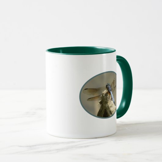 Mug Bleu libellule (Devant droit)