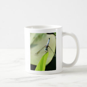 Mug Bleu libellule sur une feuille verte
