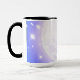 Mug Bleu Lune et Étoiles