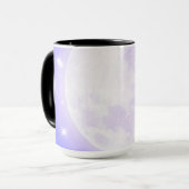 Mug Bleu Lune et Étoiles (Devant gauche)