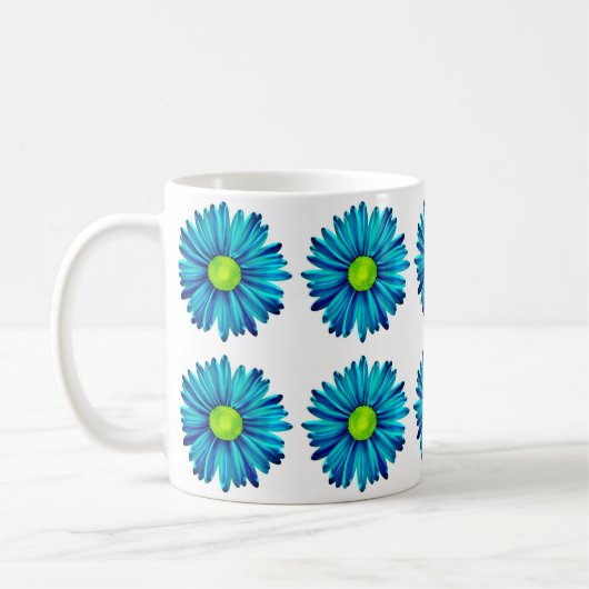 Mug Bleu marguerite (Gauche)