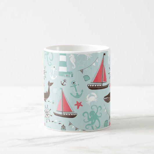 Mug Bleu marin et Rose (Centre)