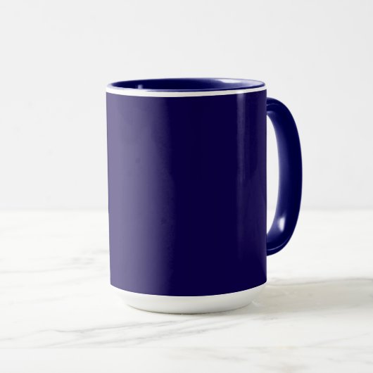 Mug Bleu marine (Devant droit)