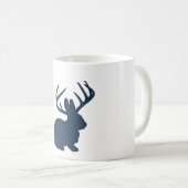 Mug Bleu marine de Jackalope (Devant droit)