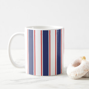 Mug Bleu marine et rouge