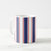Mug Bleu marine et rouge (Devant gauche)
