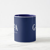 Mug Bleu Marine G-Pa Année de création (Centre)