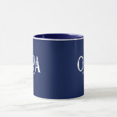 Mug Bleu Marine Opa Année de création (Centre)