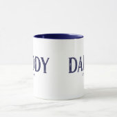 Mug Bleu Marine Papa Année de Création (Centre)