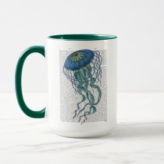 Mug Bleu méduse (Gauche)