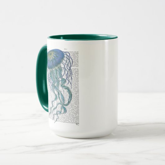 Mug Bleu méduse (Devant gauche)