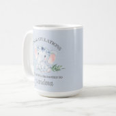 Mug Bleu mignon promu à Grand-mère Grossesse (Devant gauche)