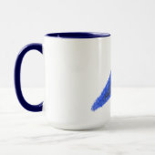 Mug Bleu moderne joyeux (Gauche)
