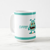 Mug Bleu/monstre/enfant/halloween (Devant gauche)