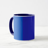 Mug Bleu moyen - Bleu fort - azure gris (Devant gauche)