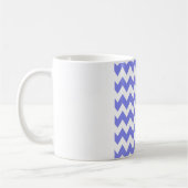 Mug Bleu Myosotis à Chevron – Zigzag Blanc Impeccable (Gauche)