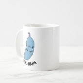 Mug Bleu nana Funny Banana Pun (Devant gauche)