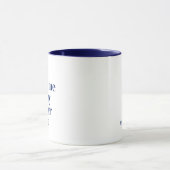 Mug Bleu Ne m'oblige pas à utiliser ma voix d'enseigna (Centre)