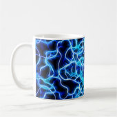 Mug Bleu Néon Électrique Bobine de Tesla Foudre (Gauche)