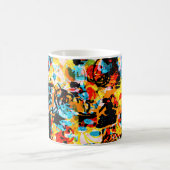 Mug Bleu, noir, blanc, orange. Bright continu (Centre)