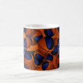 Mug bleu noir de l'équipe de basket couleurs nom de l' (Centre)