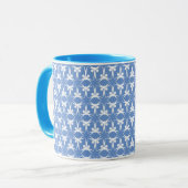 Mug Bleu nordique Scandi (Devant gauche)