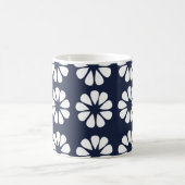 Mug Bleu Nuit Blanc Floral (Centre)