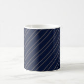 Mug Bleu Nuit Ivoire Or Rayures (Centre)