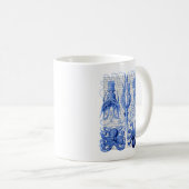 Mug Bleu octopus et calmar (Devant droit)