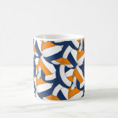 Mug bleu orange école couleurs volleball entraîneur ca (Centre)