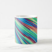Mug Bleu orange Turquoise Abstrait (Centre)