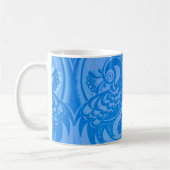 Mug Bleu Oriental Peacock Birds (Gauche)