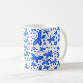 Mug Bleu papillon (Devant droit)