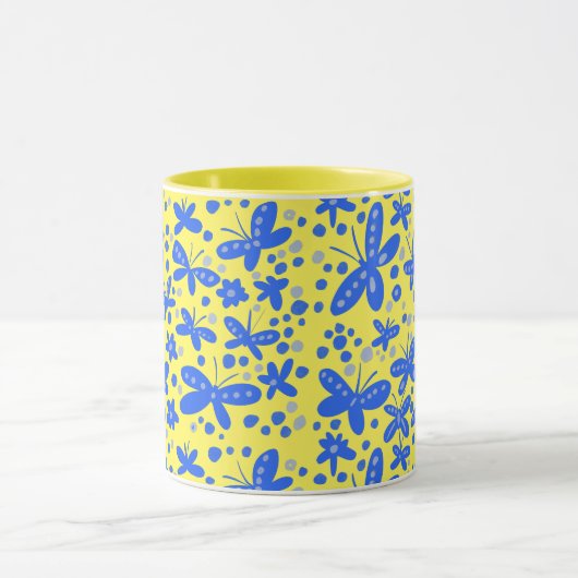 Mug Bleu papillon (Centre)