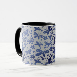 Mug Bleu papillon