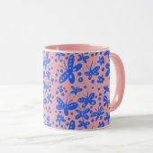Mug Bleu papillon (Devant droit)