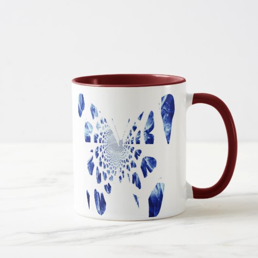 Mug Bleu Papillon ailes (Droite)