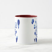 Mug Bleu Papillon ailes (Centre)