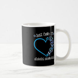 Mug Bleu papillon juste guérir It Novembre diabète awa