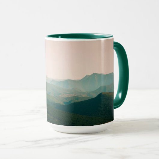 Mug Bleu par les montagnes (Devant droit)