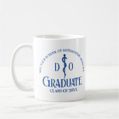 Mug Bleu personnalisé Ostéopathie Médicale de l'école (Gauche)