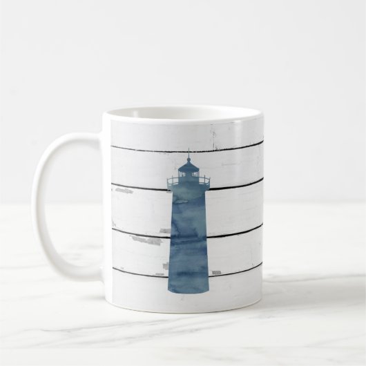 Mug Bleu phare Nautique Robot Rustique (Gauche)