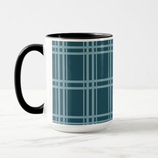 Mug Bleu plaid (Gauche)