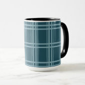 Mug Bleu plaid (Devant droit)