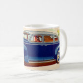 Mug bleu Plymouth 1941 (Devant droit)