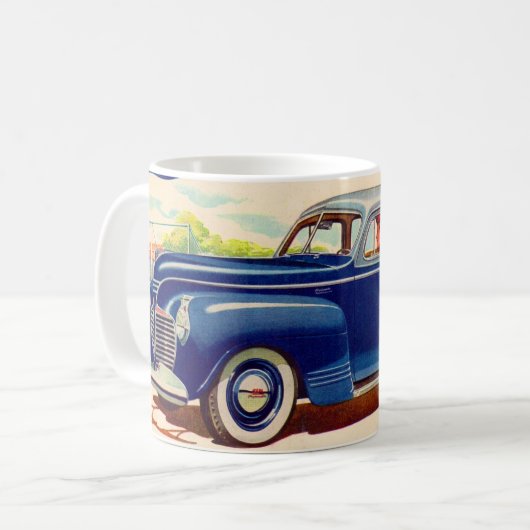 Mug bleu Plymouth 1941 (Devant gauche)