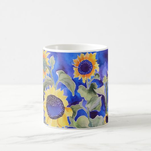 Mug Bleu pour vous tournesols (Centre)